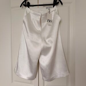 Zara Satin Effect Shorts ZW Zara Collection